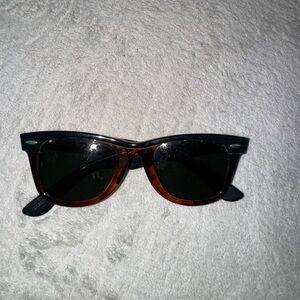 Ray-Ban Black and Brown Sunglasses